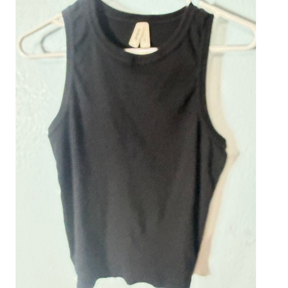 Pact Womens Organic Cotton Ribbed Racerback Tank Top Black S Minimalist Basic